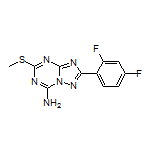 2-(2,4-Difluorophenyl)-5-(methylthio)-[1,2,4]triazolo[1,5-a][1,3,5]triazin-7-amine