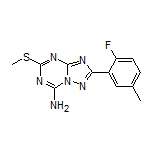 2-(2-Fluoro-5-methylphenyl)-5-(methylthio)-[1,2,4]triazolo[1,5-a][1,3,5]triazin-7-amine