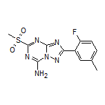 2-(2-Fluoro-5-methylphenyl)-5-(methylsulfonyl)-[1,2,4]triazolo[1,5-a][1,3,5]triazin-7-amine