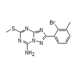 2-(2-Bromo-3-methylphenyl)-5-(methylthio)-[1,2,4]triazolo[1,5-a][1,3,5]triazin-7-amine