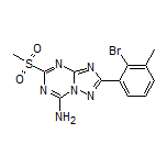 2-(2-Bromo-3-methylphenyl)-5-(methylsulfonyl)-[1,2,4]triazolo[1,5-a][1,3,5]triazin-7-amine