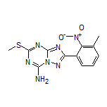 2-(3-Methyl-2-nitrophenyl)-5-(methylthio)-[1,2,4]triazolo[1,5-a][1,3,5]triazin-7-amine