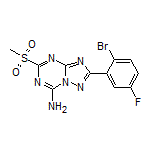 2-(2-Bromo-5-fluorophenyl)-5-(methylsulfonyl)-[1,2,4]triazolo[1,5-a][1,3,5]triazin-7-amine