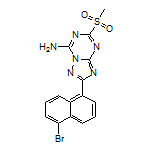 2-(5-Bromonaphthalen-1-yl)-5-(methylsulfonyl)-[1,2,4]triazolo[1,5-a][1,3,5]triazin-7-amine