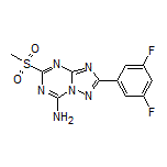 2-(3,5-Difluorophenyl)-5-(methylsulfonyl)-[1,2,4]triazolo[1,5-a][1,3,5]triazin-7-amine