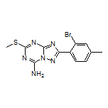 2-(2-Bromo-4-methylphenyl)-5-(methylthio)-[1,2,4]triazolo[1,5-a][1,3,5]triazin-7-amine