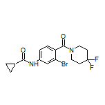 N-[3-Bromo-4-(4,4-difluoropiperidine-1-carbonyl)phenyl]cyclopropanecarboxamide