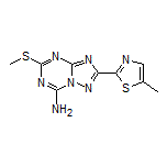 2-(5-Methylthiazol-2-yl)-5-(methylthio)-[1,2,4]triazolo[1,5-a][1,3,5]triazin-7-amine