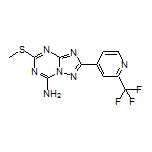 5-(Methylthio)-2-[2-(trifluoromethyl)pyridin-4-yl]-[1,2,4]triazolo[1,5-a][1,3,5]triazin-7-amine