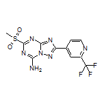 5-(Methylsulfonyl)-2-[2-(trifluoromethyl)pyridin-4-yl]-[1,2,4]triazolo[1,5-a][1,3,5]triazin-7-amine