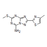 2-(4-Methylthiazol-2-yl)-5-(methylthio)-[1,2,4]triazolo[1,5-a][1,3,5]triazin-7-amine