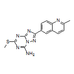 2-(2-Methylquinolin-6-yl)-5-(methylthio)-[1,2,4]triazolo[1,5-a][1,3,5]triazin-7-amine