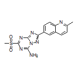 2-(2-Methylquinolin-6-yl)-5-(methylsulfonyl)-[1,2,4]triazolo[1,5-a][1,3,5]triazin-7-amine