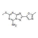 2-(2-Methyloxazol-5-yl)-5-(methylthio)-[1,2,4]triazolo[1,5-a][1,3,5]triazin-7-amine