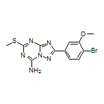 2-(4-Bromo-3-methoxyphenyl)-5-(methylthio)-[1,2,4]triazolo[1,5-a][1,3,5]triazin-7-amine