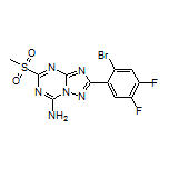 2-(2-Bromo-4,5-difluorophenyl)-5-(methylsulfonyl)-[1,2,4]triazolo[1,5-a][1,3,5]triazin-7-amine