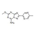 2-(5-Methylpyrazin-2-yl)-5-(methylthio)-[1,2,4]triazolo[1,5-a][1,3,5]triazin-7-amine