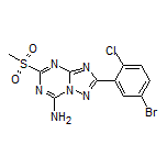 2-(5-Bromo-2-chlorophenyl)-5-(methylsulfonyl)-[1,2,4]triazolo[1,5-a][1,3,5]triazin-7-amine