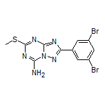 2-(3,5-Dibromophenyl)-5-(methylthio)-[1,2,4]triazolo[1,5-a][1,3,5]triazin-7-amine