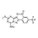 5-(Methylthio)-2-[2-nitro-4-(trifluoromethyl)phenyl]-[1,2,4]triazolo[1,5-a][1,3,5]triazin-7-amine