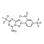 5-(Methylsulfonyl)-2-(2-nitro-4-(trifluoromethyl)phenyl)-[1,2,4]triazolo[1,5-a][1,3,5]triazin-7-amine