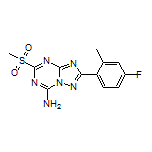 2-(4-Fluoro-2-methylphenyl)-5-(methylsulfonyl)-[1,2,4]triazolo[1,5-a][1,3,5]triazin-7-amine