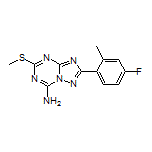 2-(4-Fluoro-2-methylphenyl)-5-(methylthio)-[1,2,4]triazolo[1,5-a][1,3,5]triazin-7-amine