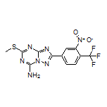 5-(Methylthio)-2-[3-nitro-4-(trifluoromethyl)phenyl]-[1,2,4]triazolo[1,5-a][1,3,5]triazin-7-amine