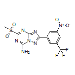 5-(Methylsulfonyl)-2-[3-nitro-5-(trifluoromethyl)phenyl]-[1,2,4]triazolo[1,5-a][1,3,5]triazin-7-amine