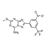 5-(Methylthio)-2-[3-nitro-5-(trifluoromethyl)phenyl]-[1,2,4]triazolo[1,5-a][1,3,5]triazin-7-amine