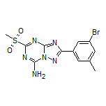 2-(3-Bromo-5-methylphenyl)-5-(methylsulfonyl)-[1,2,4]triazolo[1,5-a][1,3,5]triazin-7-amine