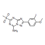 2-(3-Iodo-4-methoxyphenyl)-5-(methylsulfonyl)-[1,2,4]triazolo[1,5-a][1,3,5]triazin-7-amine