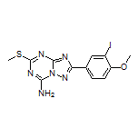 2-(3-Iodo-4-methoxyphenyl)-5-(methylthio)-[1,2,4]triazolo[1,5-a][1,3,5]triazin-7-amine