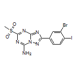 2-(3-Bromo-4-iodophenyl)-5-(methylsulfonyl)-[1,2,4]triazolo[1,5-a][1,3,5]triazin-7-amine