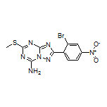 2-(2-Bromo-4-nitrophenyl)-5-(methylthio)-[1,2,4]triazolo[1,5-a][1,3,5]triazin-7-amine