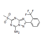 5-(Methylsulfonyl)-2-[2-(trifluoromethyl)phenyl]-[1,2,4]triazolo[1,5-a][1,3,5]triazin-7-amine