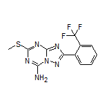 5-(Methylthio)-2-(2-(trifluoromethyl)phenyl)-[1,2,4]triazolo[1,5-a][1,3,5]triazin-7-amine