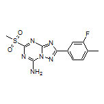 2-(3-Fluoro-4-methylphenyl)-5-(methylsulfonyl)-[1,2,4]triazolo[1,5-a][1,3,5]triazin-7-amine