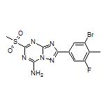 2-(3-Bromo-5-fluoro-4-methylphenyl)-5-(methylsulfonyl)-[1,2,4]triazolo[1,5-a][1,3,5]triazin-7-amine