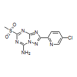 2-(5-Chloropyridin-2-yl)-5-(methylsulfonyl)-[1,2,4]triazolo[1,5-a][1,3,5]triazin-7-amine