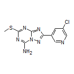 2-(5-Chloropyridin-3-yl)-5-(methylthio)-[1,2,4]triazolo[1,5-a][1,3,5]triazin-7-amine