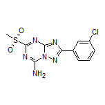 2-(3-Chlorophenyl)-5-(methylsulfonyl)-[1,2,4]triazolo[1,5-a][1,3,5]triazin-7-amine