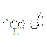 2-[4-Fluoro-3-(trifluoromethyl)phenyl]-5-(methylthio)-[1,2,4]triazolo[1,5-a][1,3,5]triazin-7-amine