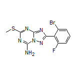 2-(2-Bromo-6-fluorophenyl)-5-(methylthio)-[1,2,4]triazolo[1,5-a][1,3,5]triazin-7-amine