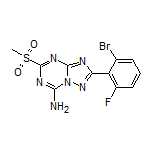 2-(2-Bromo-6-fluorophenyl)-5-(methylsulfonyl)-[1,2,4]triazolo[1,5-a][1,3,5]triazin-7-amine