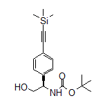 (R)-2-(Boc-amino)-2-[4-[(trimethylsilyl)ethynyl]phenyl]ethanol