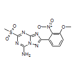 2-(3-Methoxy-2-nitrophenyl)-5-(methylsulfonyl)-[1,2,4]triazolo[1,5-a][1,3,5]triazin-7-amine