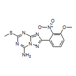 2-(3-Methoxy-2-nitrophenyl)-5-(methylthio)-[1,2,4]triazolo[1,5-a][1,3,5]triazin-7-amine