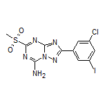 2-(3-Chloro-5-iodophenyl)-5-(methylsulfonyl)-[1,2,4]triazolo[1,5-a][1,3,5]triazin-7-amine