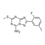 2-(2-Fluoro-5-iodophenyl)-5-(methylthio)-[1,2,4]triazolo[1,5-a][1,3,5]triazin-7-amine